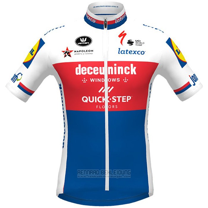 2021 Fahrradbekleidung Deceuninck Quick Step Champion Tschechische Republik Trikot Kurzarm und Tragerhose - zum Schließen ins Bild klicken